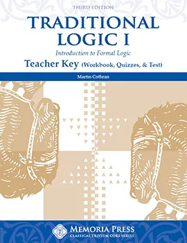 [2s038] Traditional Logic I Teacher Key, Third Edition