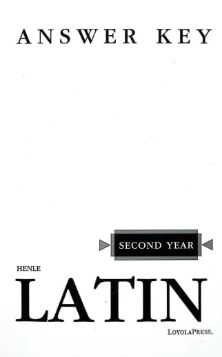 [2s014] Henle Second year Latin (Key)