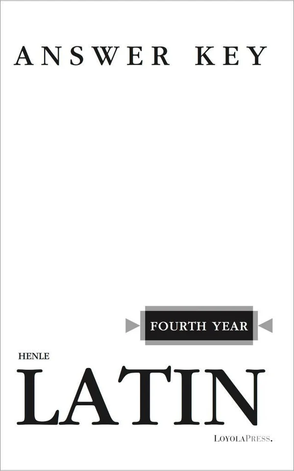 Henle Latin Fourth year (Key)