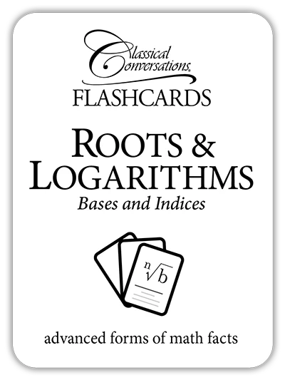 [ES067] The Math Map Flashcards Roots & Logarithms: Bases and Indices