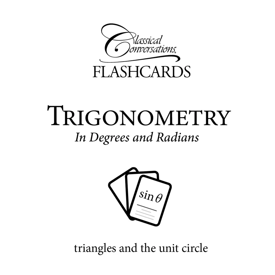[ES070] The Math Map Flashcards Trigonometry: In Degrees and Radians Flashcards