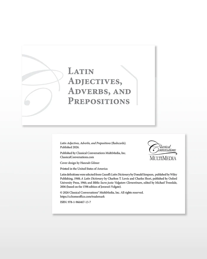 [FS320] Latin Flashcards Adjectives, Adverbs, and Prepositions
