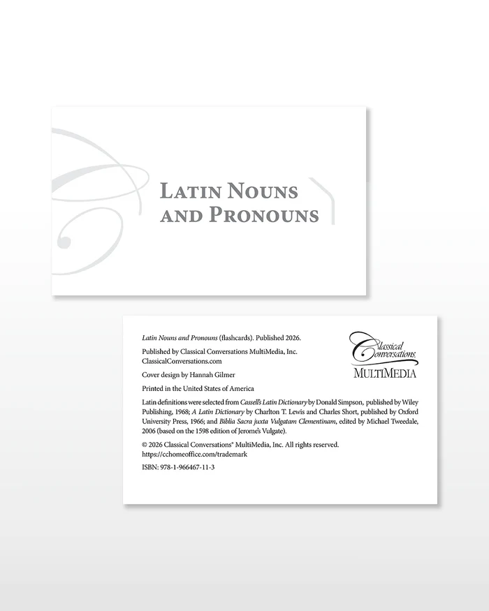 Latin Flashcards Nouns and Pronouns