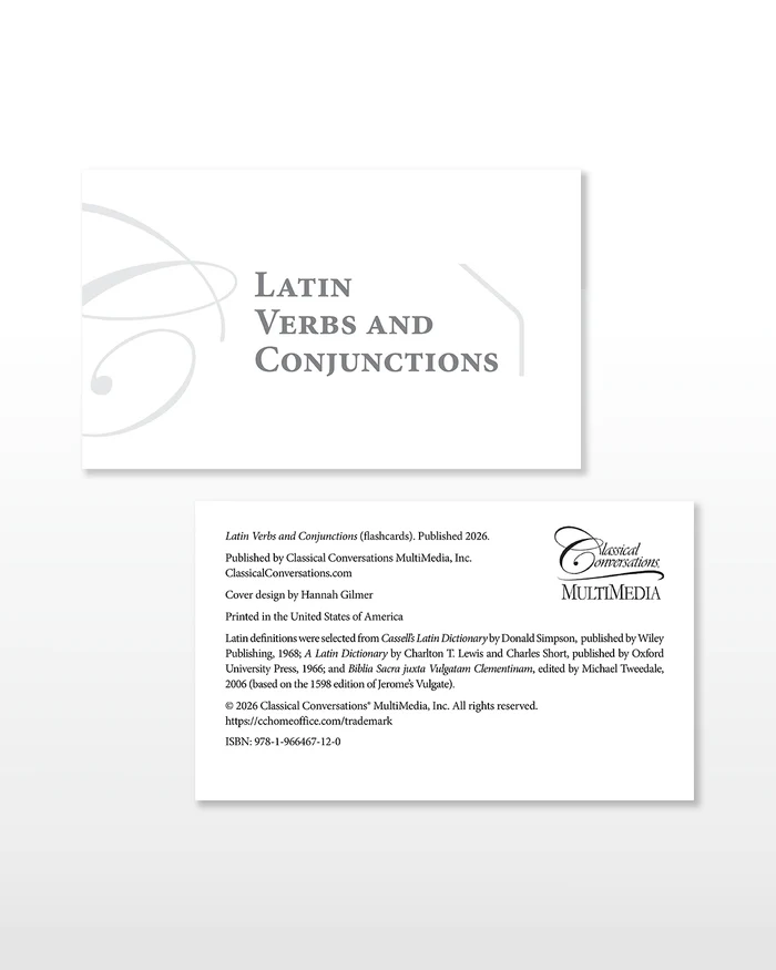 Latin Flashcards Verbs and Conjunctions