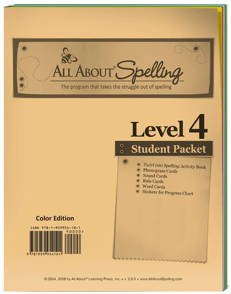 All About Spelling Level 4 Student Packet