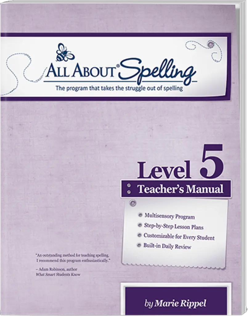 All About Spelling Level 5 Teacher's Manual