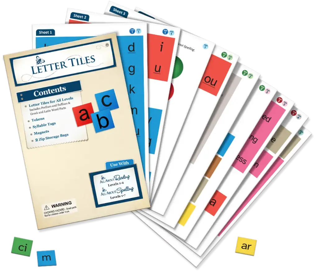 [AALIntkit] All About Reading and Spelling Letter Tiles