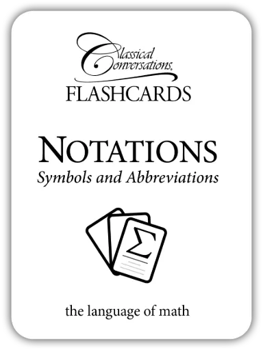 The Math Map Flashcards : Notations - Symbols and Abbreviations
