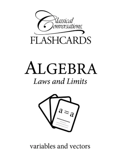 The Math Map Flashcards Algebra: Laws and Limits Flashcards