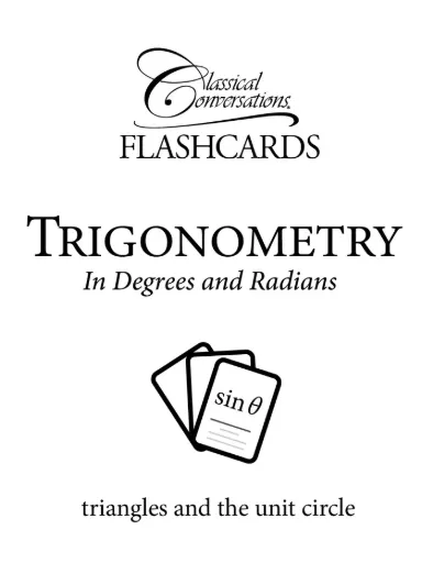 The Math Map Flashcards Trigonometry: In Degrees and Radians Flashcards